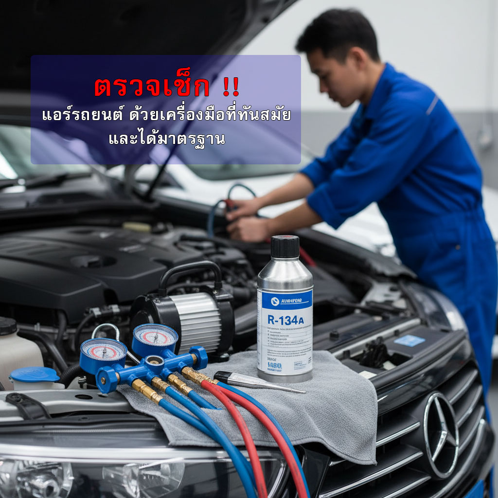 มิตรภาพไดนาโม ตรวจเช็ค แอร์รถยนต์ ด้วยเครื่องมือที่ทันสมัย และได้มาตรฐาน